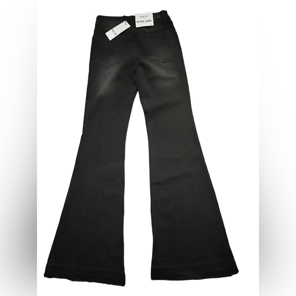 NWT- Black Label by C’est Toi High Rise Flare Black Jeans in Size 5/26 - Picture 2 of 9